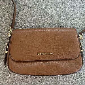 Michael Kors Brown Leather Crossbody Bag